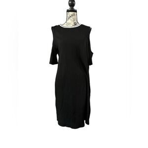 Hem & Thread midi dress NWT 100% cotton navy blue Size XL